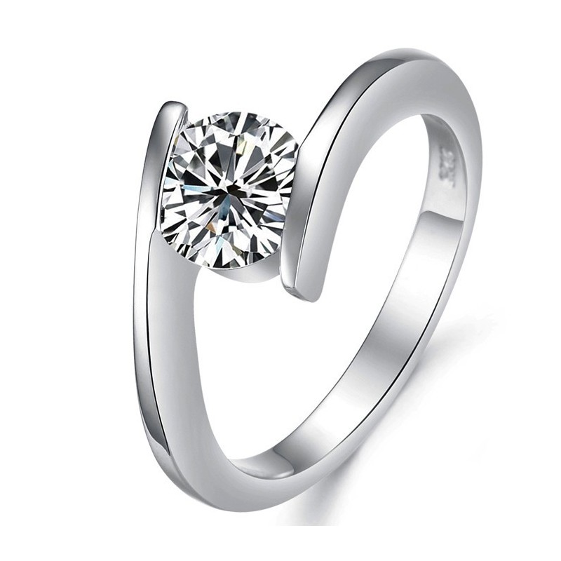 Anello Da Donna In Titanio Placcato In Platino Con Strass, Dalle Prestazioni Affidabili Anello Da Donna In Titanio Placcato In Platino Con Strass, Dalle Prestazioni Affidabili
