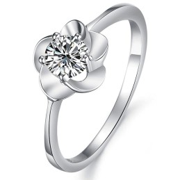 Anello In Titanio Placcato Platino, Regina Della Moda Femminile Di Qualità