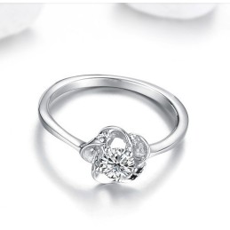 Anello In Titanio Placcato Platino, Regina Della Moda Femminile Di Qualità