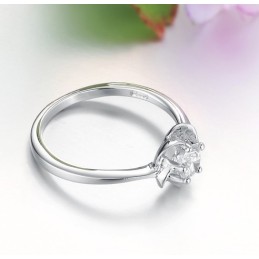 Anello In Titanio Placcato Platino, Regina Della Moda Femminile Di Qualità
