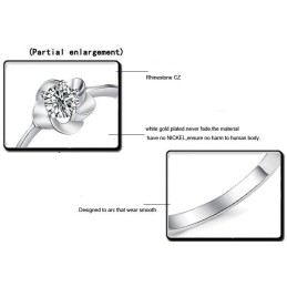 Anello In Titanio Placcato Platino, Regina Della Moda Femminile Di Qualità