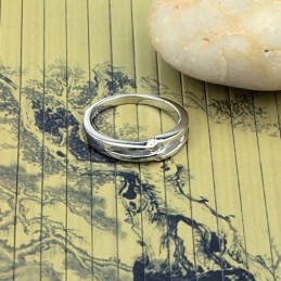 Anello In Titanio Placcato In Platino Con Qualità E Quantità Assicurate Per Gli Amanti