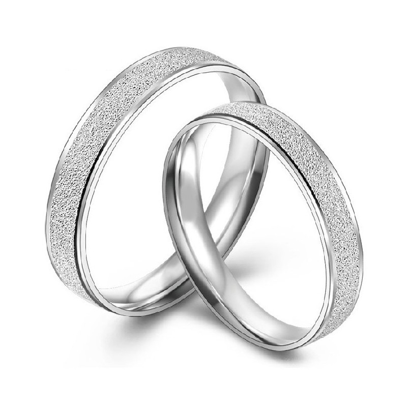 Anello In Titanio Placcato Platino Con Filato Di Perle Facile Da Usare Per Gli Amanti Anello In Titanio Placcato Platino Con Filato Di Perle Facile Da Usare Per Gli Amanti
