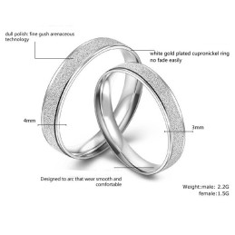 Anello In Titanio Placcato Platino Con Filato Di Perle Facile Da Usare Per Gli Amanti