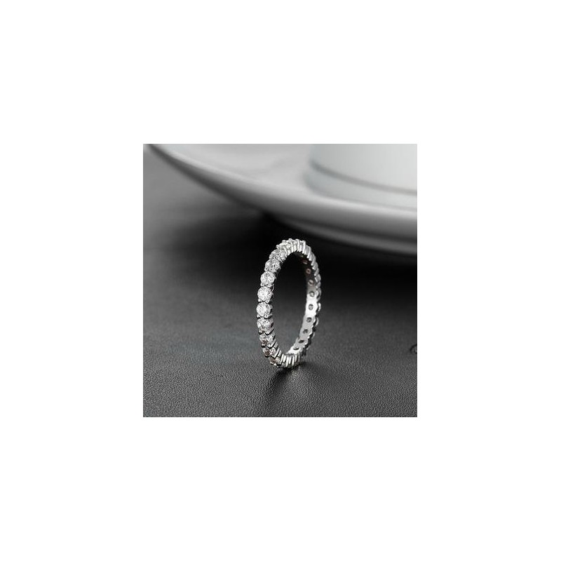 Anello Da Donna In Titanio Placcato In Platino Di Fama Mondiale Anello Da Donna In Titanio Placcato In Platino Di Fama Mondiale