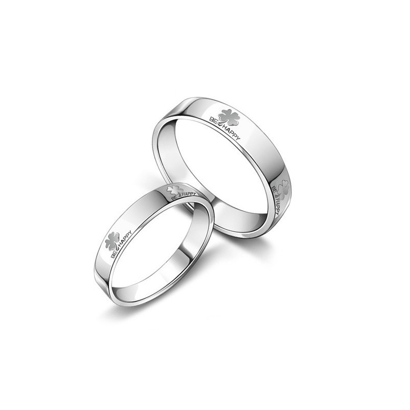 Noto Per La Sua Qualità Eccellente, Anello In Titanio Placcato In Platino A Forma Di Trifoglio Per Gli Innamorati Noto Per La Sua Qualità Eccellente, Anello In Titanio Placcato In Platino A Forma Di Trifoglio Per Gli Innamorati