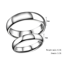 Anello In Ceramica Di Tungsteno Conciso Di Alta Qualità Per Gli Amanti