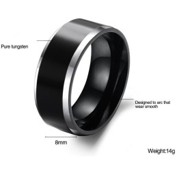 Anello In Ceramica Di Tungsteno Maschile Di Qualità Stabile