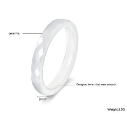 Anello In Ceramica Di Tungsteno Da Donna "To Have A Long Story"