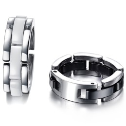 Ampia Varietà Di Anelli In Ceramica Di Tungsteno Bianco E Nero