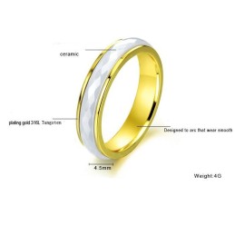 Ampia Varietà Di Anelli In Ceramica Di Tungsteno A Rombo