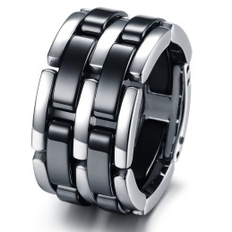 Anello In Ceramica Di Tungsteno Bianco E Nero Con Qualità E Quantità Garantite