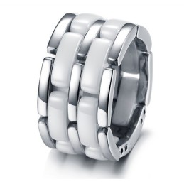 Anello In Ceramica Di Tungsteno Bianco E Nero Con Qualità E Quantità Garantite