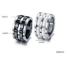 Anello In Ceramica Di Tungsteno Bianco E Nero Con Qualità E Quantità Garantite