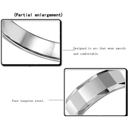 Anello In Ceramica Di Tungsteno Di Alta Qualità Per Gli Amanti