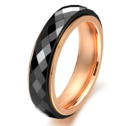 Ampia Varietà Di Anelli In Ceramica Di Tungsteno Nero