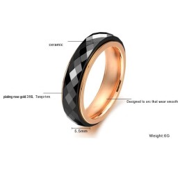 Ampia Varietà Di Anelli In Ceramica Di Tungsteno Nero