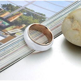 Anello In Ceramica Di Tungsteno Bianco Di Qualità Stabile