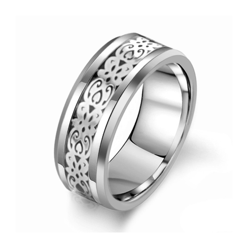 La Regina Dell'Anello Maschile In Ceramica Di Tungsteno Bianco Di Qualità La Regina Dell'Anello Maschile In Ceramica Di Tungsteno Bianco Di Qualità
