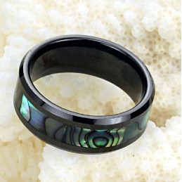 Anello In Ceramica Di Tungsteno Nero Con Garanzia Di Qualità E Quantità