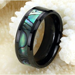 Anello In Ceramica Di Tungsteno Nero Con Garanzia Di Qualità E Quantità