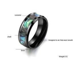 Anello In Ceramica Di Tungsteno Nero Con Garanzia Di Qualità E Quantità