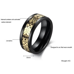 La Regina Dell'Anello In Ceramica Di Tungsteno Nero Di Qualità