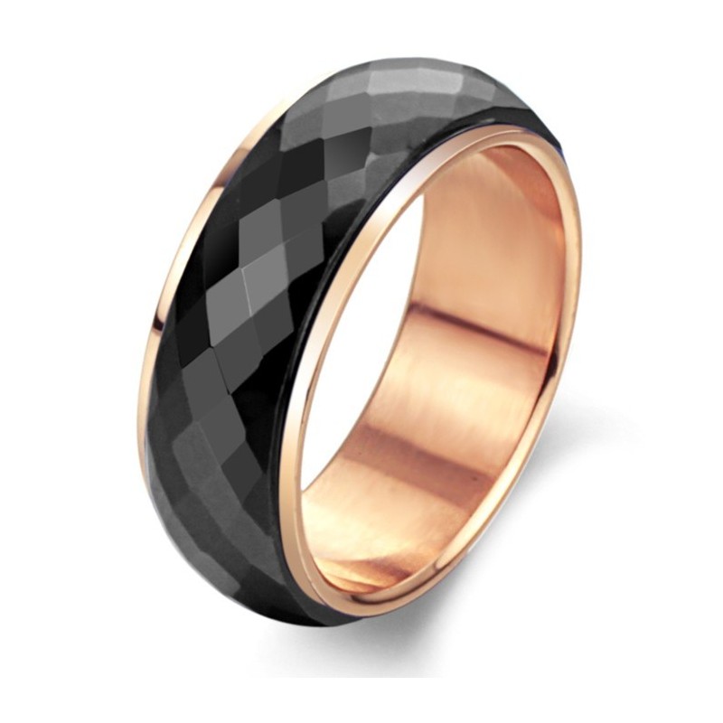 Anello In Ceramica Di Tungsteno Nero Di Alta Qualità Anello In Ceramica Di Tungsteno Nero Di Alta Qualità