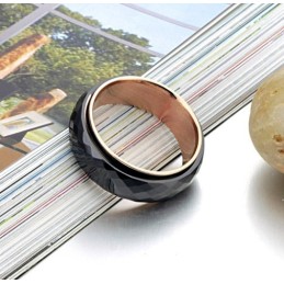 Anello In Ceramica Di Tungsteno Nero Di Alta Qualità