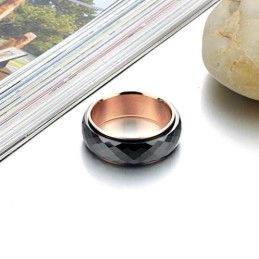 Anello In Ceramica Di Tungsteno Nero Di Alta Qualità
