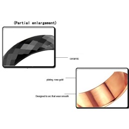 Anello In Ceramica Di Tungsteno Nero Di Alta Qualità