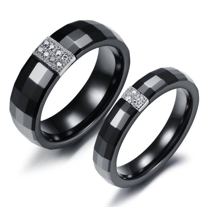 Anello In Ceramica Di Tungsteno A Rombo Facile Da Usare Per Gli Amanti Anello In Ceramica Di Tungsteno A Rombo Facile Da Usare Per Gli Amanti