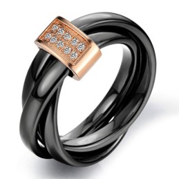 Anello In Ceramica Di Tungsteno Con Strass, Qualità E Quantità Garantite