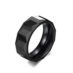 Ampia Varietà Di Anelli In Ceramica Di Tungsteno Nero