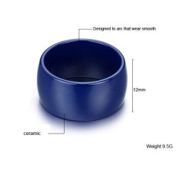Anello In Ceramica Di Tungsteno Blu Di Alta Qualità