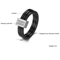 Anello In Ceramica Di Tungsteno Triciclico Facile Da Usare