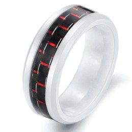 Anello In Ceramica Di Tungsteno E Fibra Di Carbonio Di Qualità Affidabile