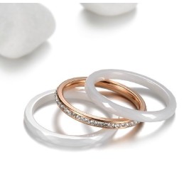 Anello In Ceramica Di Tungsteno Triciclico Di Qualità Stabile