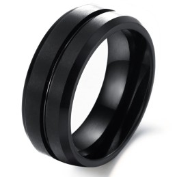 Noto Per La Sua Raffinata Qualità, L'Anello Maschile Retrò In Ceramica Di Tungsteno