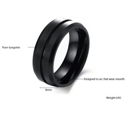 Noto Per La Sua Raffinata Qualità, L'Anello Maschile Retrò In Ceramica Di Tungsteno
