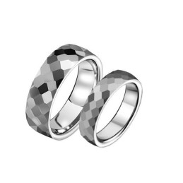 Anello In Ceramica Di Tungsteno Con Rete Da Calcio Di Alta Qualità Per Gli Amanti