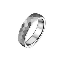 Anello In Ceramica Di Tungsteno Con Rete Da Calcio Di Alta Qualità Per Gli Amanti