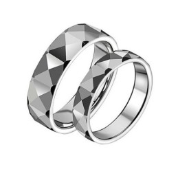 Anello In Ceramica Di Tungsteno Con Angolo Angolare Di Fama Mondiale Per Gli Amanti