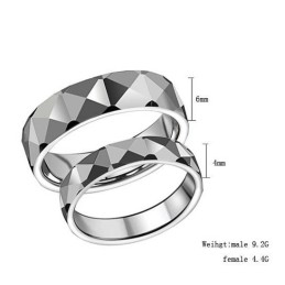 Anello In Ceramica Di Tungsteno Con Angolo Angolare Di Fama Mondiale Per Gli Amanti