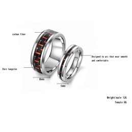 Anello In Ceramica Di Tungsteno Con Qualità E Quantità Assicurate Per Gli Amanti