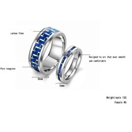 Anello In Ceramica Di Tungsteno Di Alta Qualità Per Gli Amanti