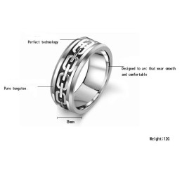 Ampia Varietà Di Anelli In Ceramica Di Tungsteno Maschile