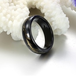 Anello In Ceramica Di Tungsteno Nero Con Qualità E Quantità Garantite