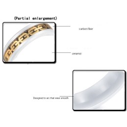Anello In Ceramica Di Tungsteno E Fibra Di Carbonio Di Alta Qualità