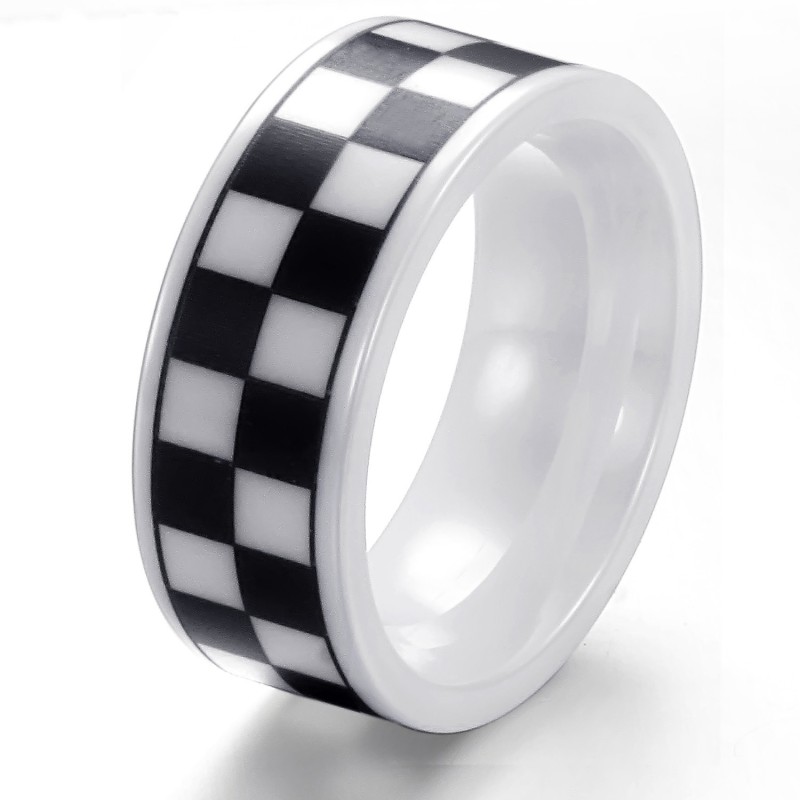 Anello In Ceramica Di Tungsteno Con Griglia Maschile Di Eccellente Qualità Anello In Ceramica Di Tungsteno Con Griglia Maschile Di Eccellente Qualità